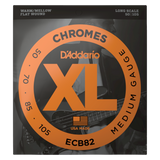 Packaging for D'Addario ECB82 bass strings with brand details