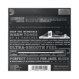Backside of packaging for D'Addario ECG25 guitar strings with product details