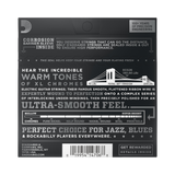 Backside of packaging for D'Addario ECG26 electric guitar strings with product details