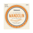 D'Addario 8-string mandolin flatwound string package, model EFW74, featuring warm tone strings with medium loop ends.
