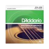 Packaging for D'Addario EJ18 Phosphor Bronze guitar strings with product details