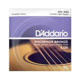 Packaging for D'Addario EJ26 guitar strings with brand details