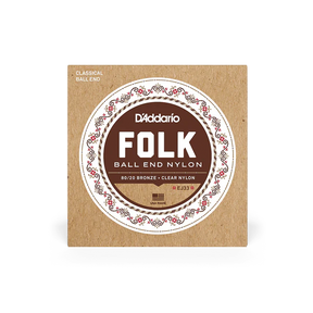Packaging for D'Addario EJ33 Folk Nylon guitar strings