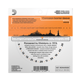 The backside of packaging for D'Addario EJ41 that includes product details and string gauges