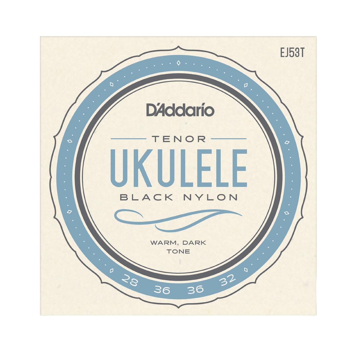 D'Addario EJ53T Pro-Arté Rectified Black Nylon Tenor Ukulele Strings