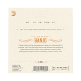 D'Addario EJ55 Phosphor Bronze 5-String Banjo Strings - Medium (10-23)