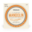 Front of packaging for D'Addario EJ74 mandolin strings with brand and product details.