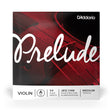 Front of packaging for D'Addario's J812 1/4M violin A string with brand and product details.
