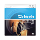 Packaging for D'Addairo EJ11 80/20 Bronze guitar strings