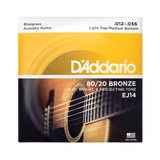 Packaging for D'Addario EJ14 80/20 bronze bluegrass strings with brand details