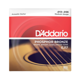 Packaging for D'Addario EJ17 guitar strings with brand details