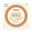 Front of packaging for D'Addario EJ61 banjo strings with brand and product details.