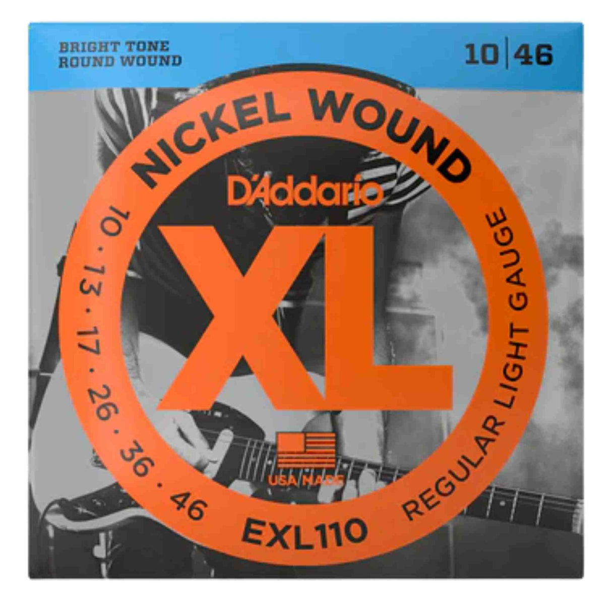 D'Addario EXL110 Nickel Wound Electric 10-46 Regular Light Electric Guitar Strings