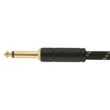 Fender Deluxe Series Tweed Instrument Cable - Straight/Straight - Black Tweed - 18.6FT