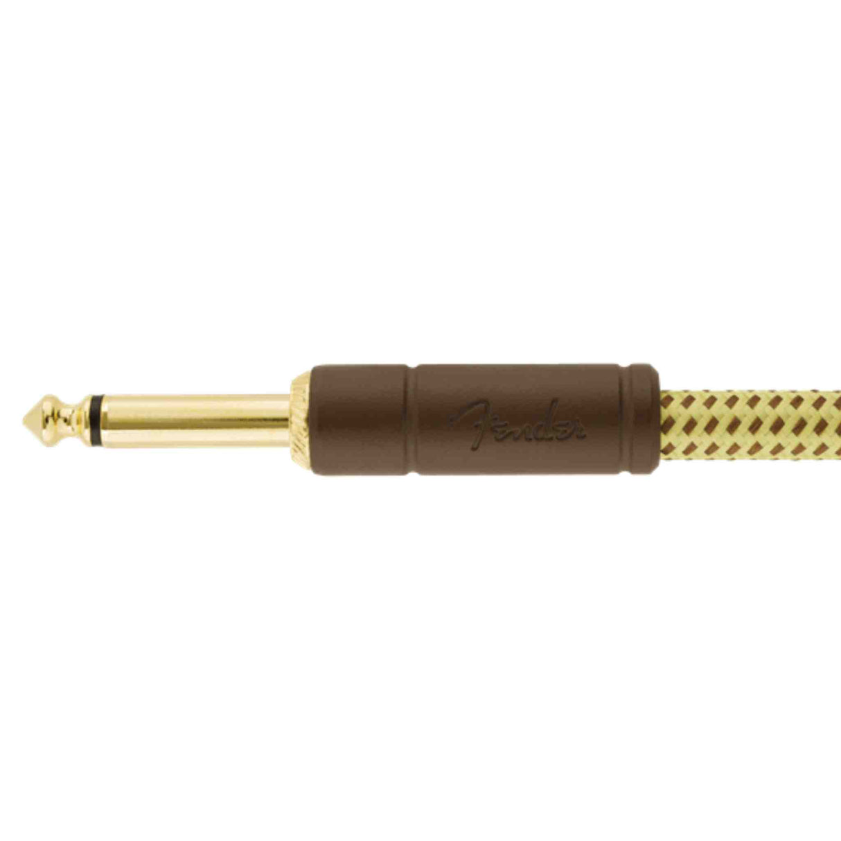Fender Deluxe Series Tweed Instrument Cable - Straight/Angle - Tweed - 18.6FT