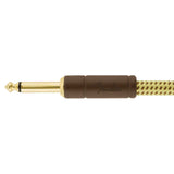 Fender Deluxe Series Tweed Instrument Cable - Straight/Angle - Tweed - 18.6FT