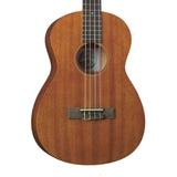 The body of a mahogany Diamond Head DU200B Deluxe Baritone Ukulele