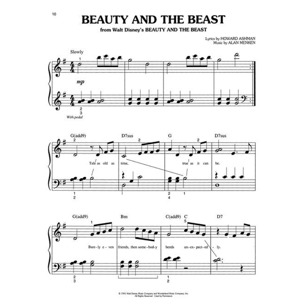 Disney Big-Note Collection - Easy Piano Songbook (Hal Leonard)