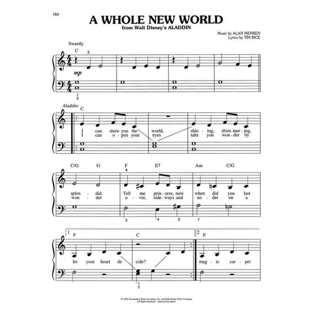 Disney Big-Note Collection - Easy Piano Songbook (Hal Leonard)