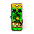 The front of a Jimi Hendrix guitar pedal with a stylized green, black, and orange art design.