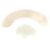 The image shows a curved, translucent flexible plastic tube, likely used in musical instruments. It resembles saxophone neck tubing or flexible tubing for wind instrument maintenance. Commonly, this tubing protects saxophone necks, aids cleaning by navigating curved sections, and assists repair technicians. Its ribbed design provides flexibility while maintaining shape, fitting the contours of brass and woodwind instruments.