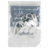 The image shows a clear plastic package containing several white Dunlop guitar picks with visible branding. Dunlop is a well-known manufacturer of guitar accessories. Guitar picks, also called plectrums, are essential for playing acoustic, electric, or bass guitars and come in various shapes and thicknesses to suit different styles.