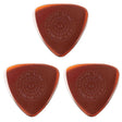The image shows three Dunlop "Prime Tone" guitar picks, each 1.5mm thick with a triangular shape and amber/tortoiseshell color. They feature embossed circular text: "PRIME TONE" at the top, "1.5" in the center, and "DUNLOP USA" at the bottom, surrounded by decorative dots. These premium picks offer a firm feel and bright tone, favored by many guitarists for their classic look and quality.