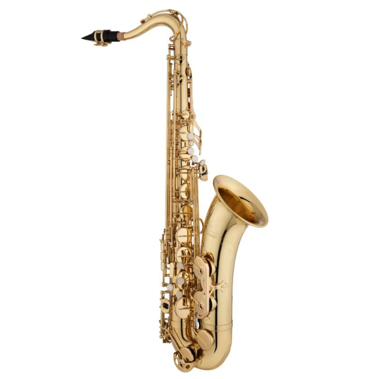 Gold Eastman Tenor saxophone on a white background