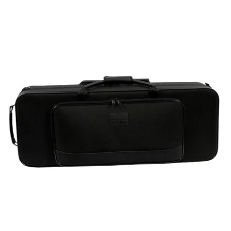 Black Tenor sax carrying case on a white background