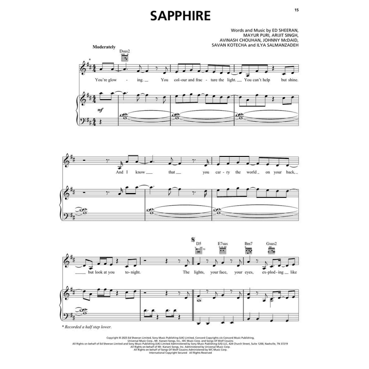 Ed Sheeran - Play - Piano, Vocal, Guitar - Songbook