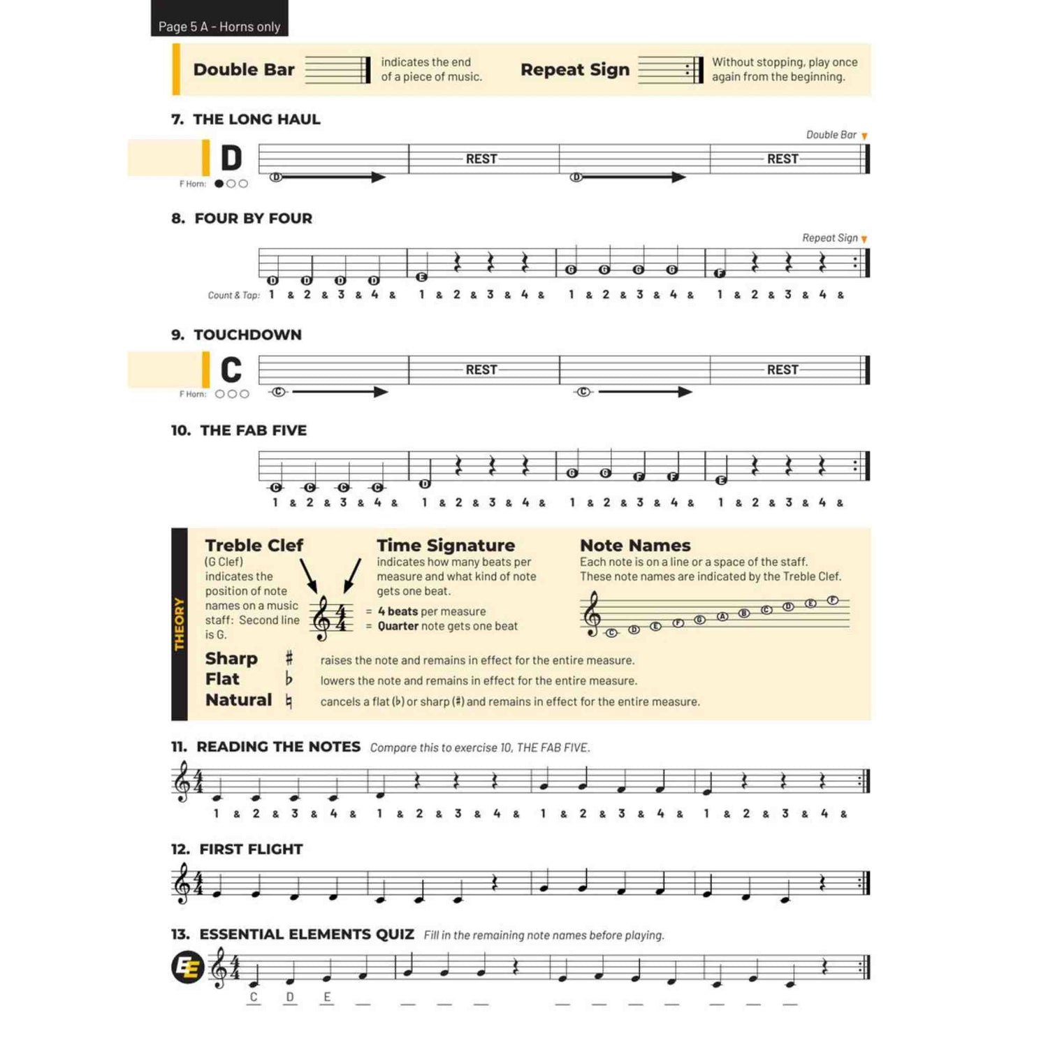 Essential Elements for Band - French Horn - Book 1
