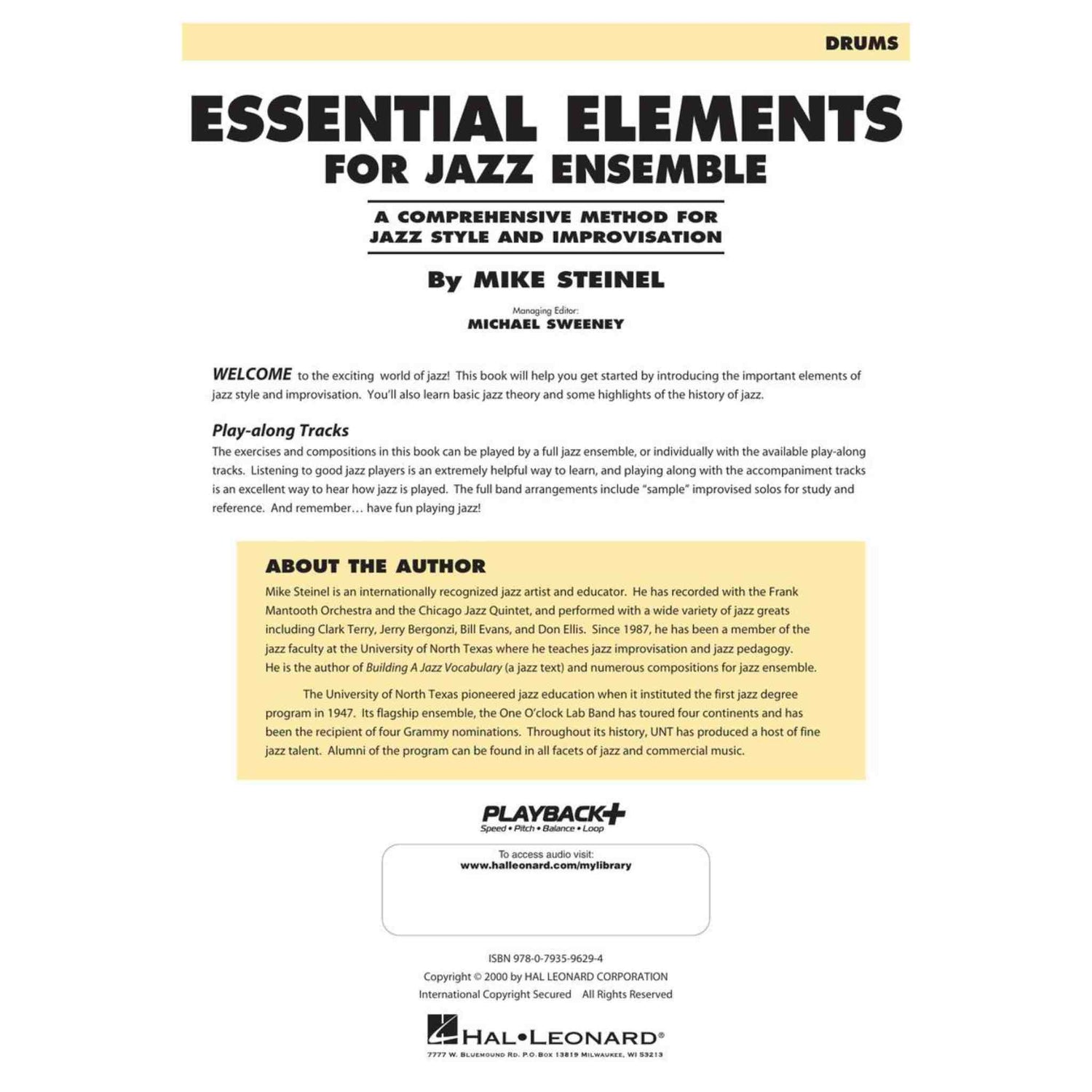 Essential Elements for Jazz Ensemble - Drums