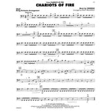 Sheet music for 'Chariots of Fire' by Vangelis with cello part on a white background