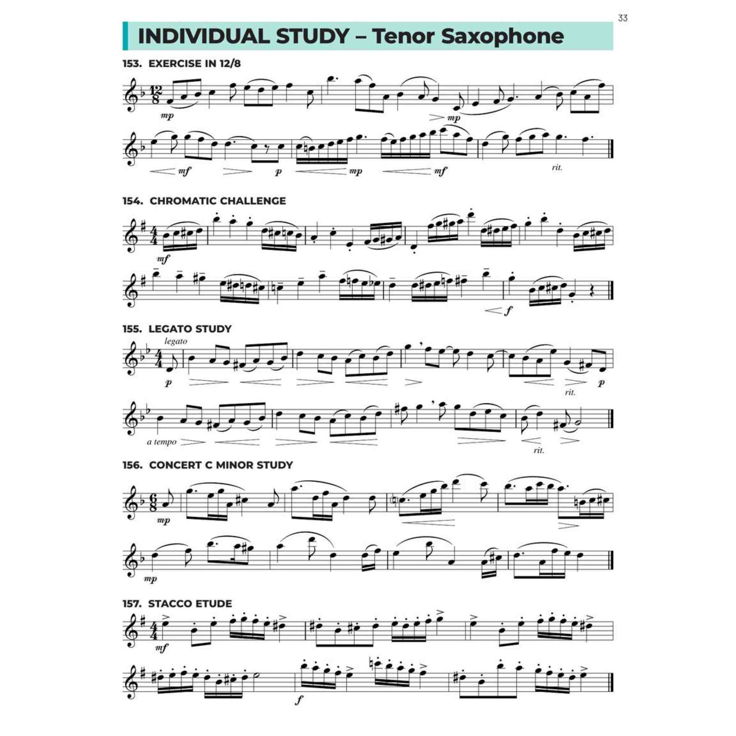 Essential Technique for Band - Bb Tenor Saxophone - Book 3