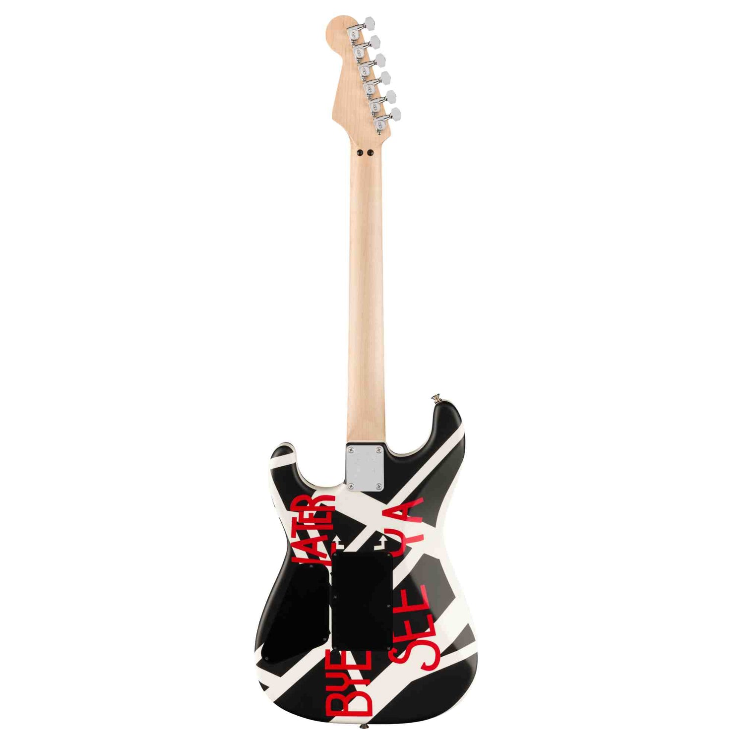 EVH Striped Series "Circles - See Ya"- Satin Black and White