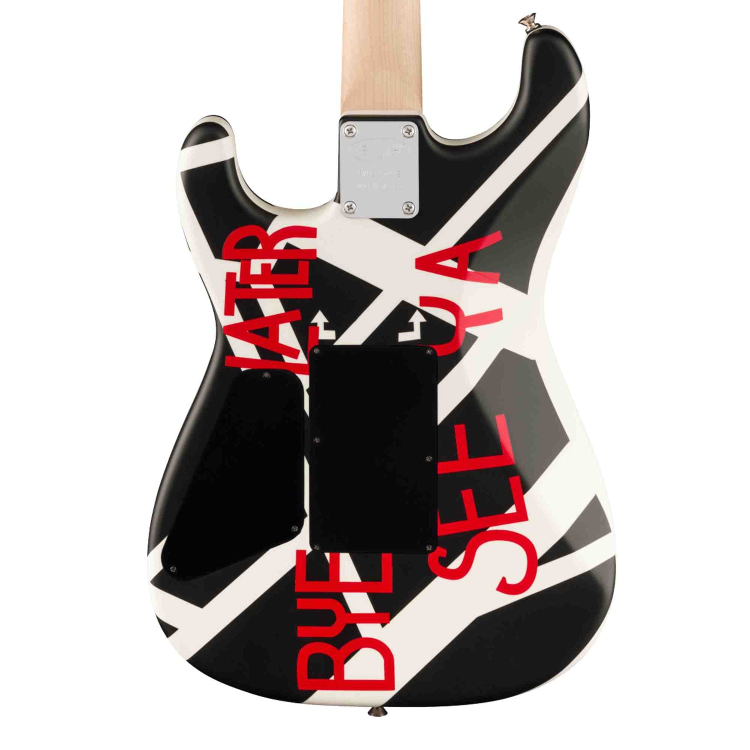 EVH Striped Series "Circles - See Ya"- Satin Black and White