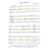 Sheet music for 'Trumpet Voluntary' by Jeremiah Clarke on a white background