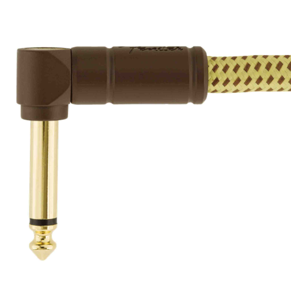 Fender Deluxe Series Tweed Instrument Cable - Straight/Angle - Tweed - 10FT
