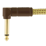 Fender Deluxe Series Tweed Instrument Cable - Straight/Angle - Tweed - 10FT