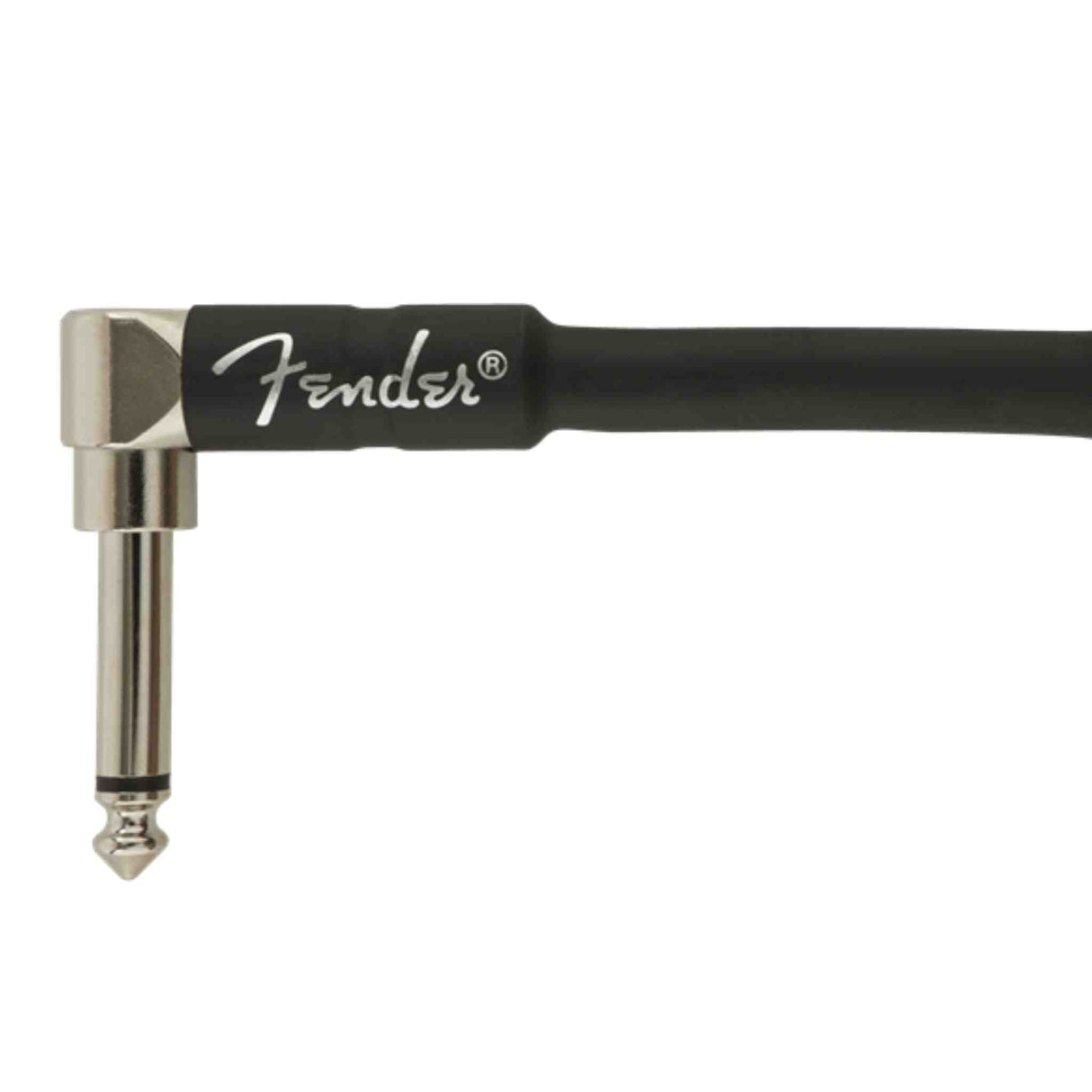 Fender Professional Series Instrument Cable - Straight/Angle - Black - 18.6FT