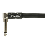 Fender Professional Series Instrument Cable - Straight/Angle - Black - 18.6FT
