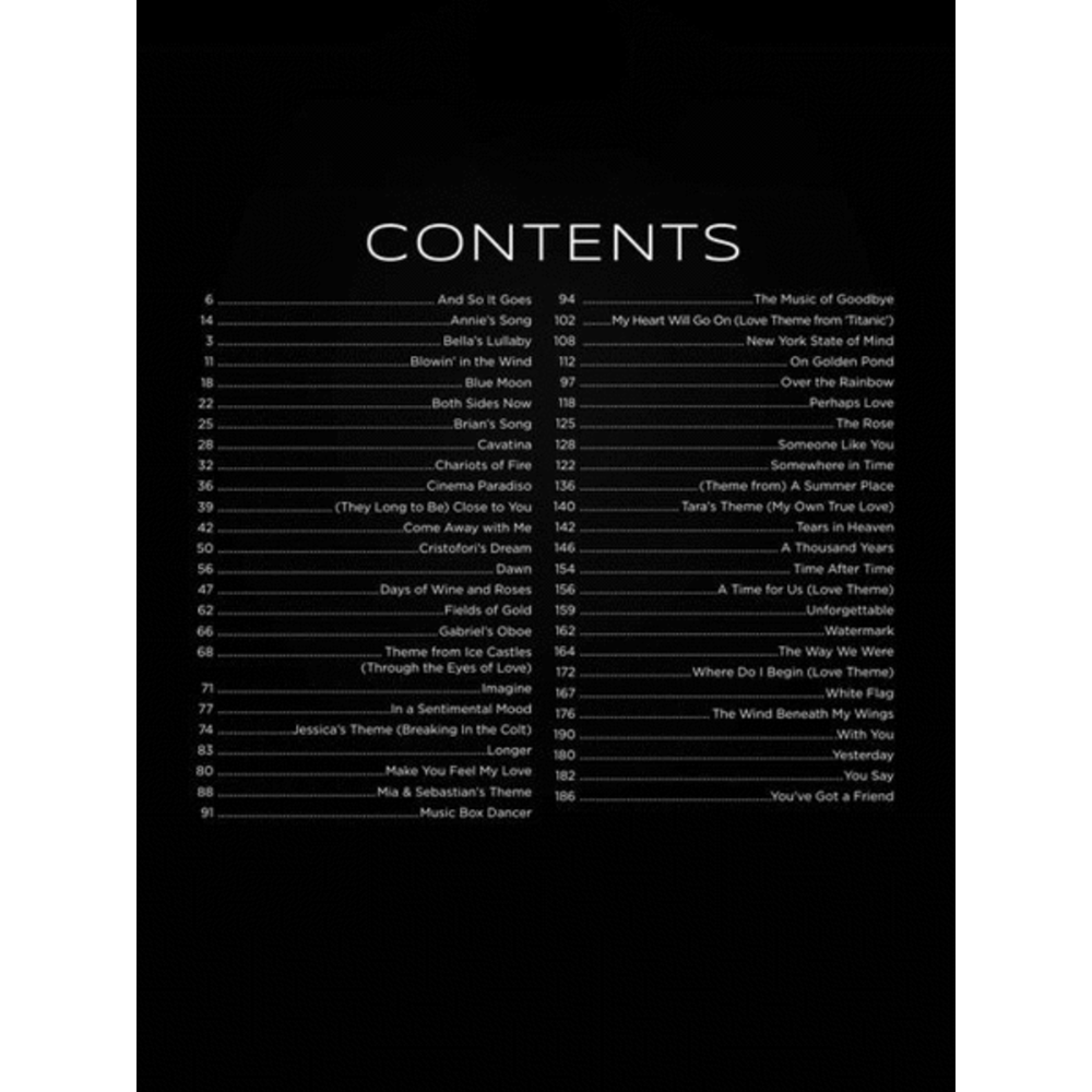 First 50 Relaxing Songs You Should Play on Piano – Easy Piano Songbook