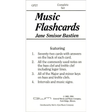 The image shows a set of Music Flashcards by Jane Smisor Bastien, model GP27, a complete set of 72 cards featuring note identification, key signatures, intervals, and music signs for bass and treble clefs. Designed for music students and teachers, it’s published by General Words and Music Company and distributed by Neil A. Kjos Music Company. The cards are a classic educational tool dating back to 1969 and 1984.