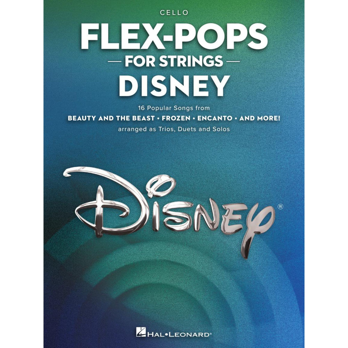 Disney Flex-Pops for Strings cello book cover with Disney logo