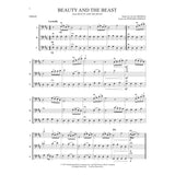 Sheet music for 'Beauty and the Beast' by Alan Menken and Howard Ashman, specifically for cello.