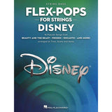 The cover of a music book called, "Flex-Pops for Strings - Disney for String Bass."