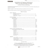 Foundations For Superior Performance - Bass Clarinet