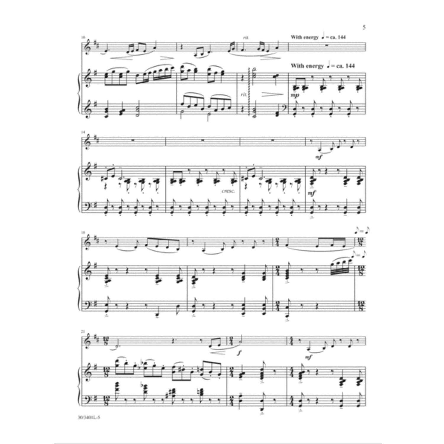 Sheet music with musical notation for French Horn on a white background