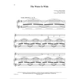 Sheet music for 'The Water Is Wide' arranged for French Horn by Brent Adams on a white background.