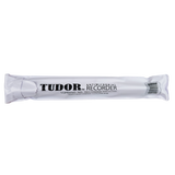 White packaging for a antimicrobial soprano recorder with Tudor branding.